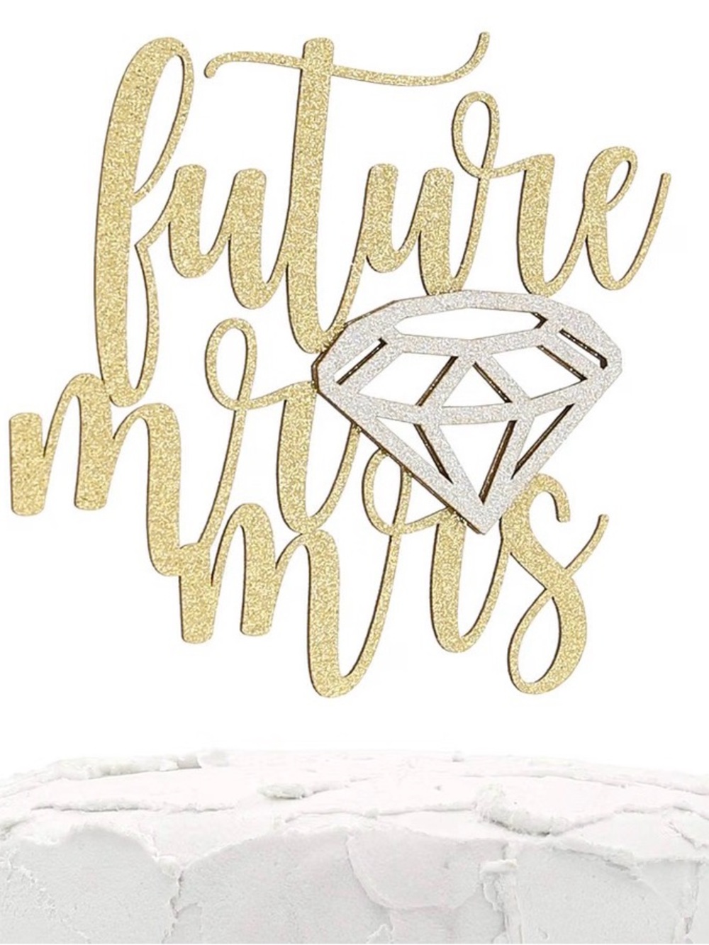 Future Mr. & Mrs. Cake Topper - Engagement